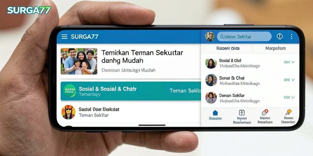 Tampilan antarmuka pengguna SURGA77 yang menarik dan fungsional.