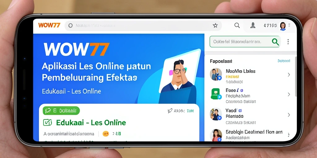Tampilan utama WOW77 yang inovatif dan user-friendly.