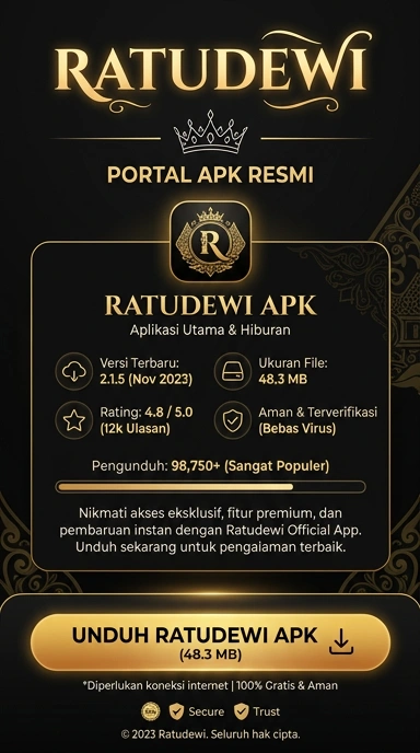 Tampilan halaman APK ratudewi