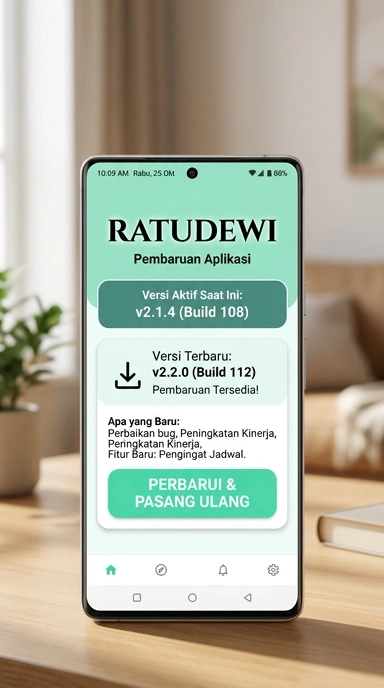 Tampilan riwayat versi ratudewi
